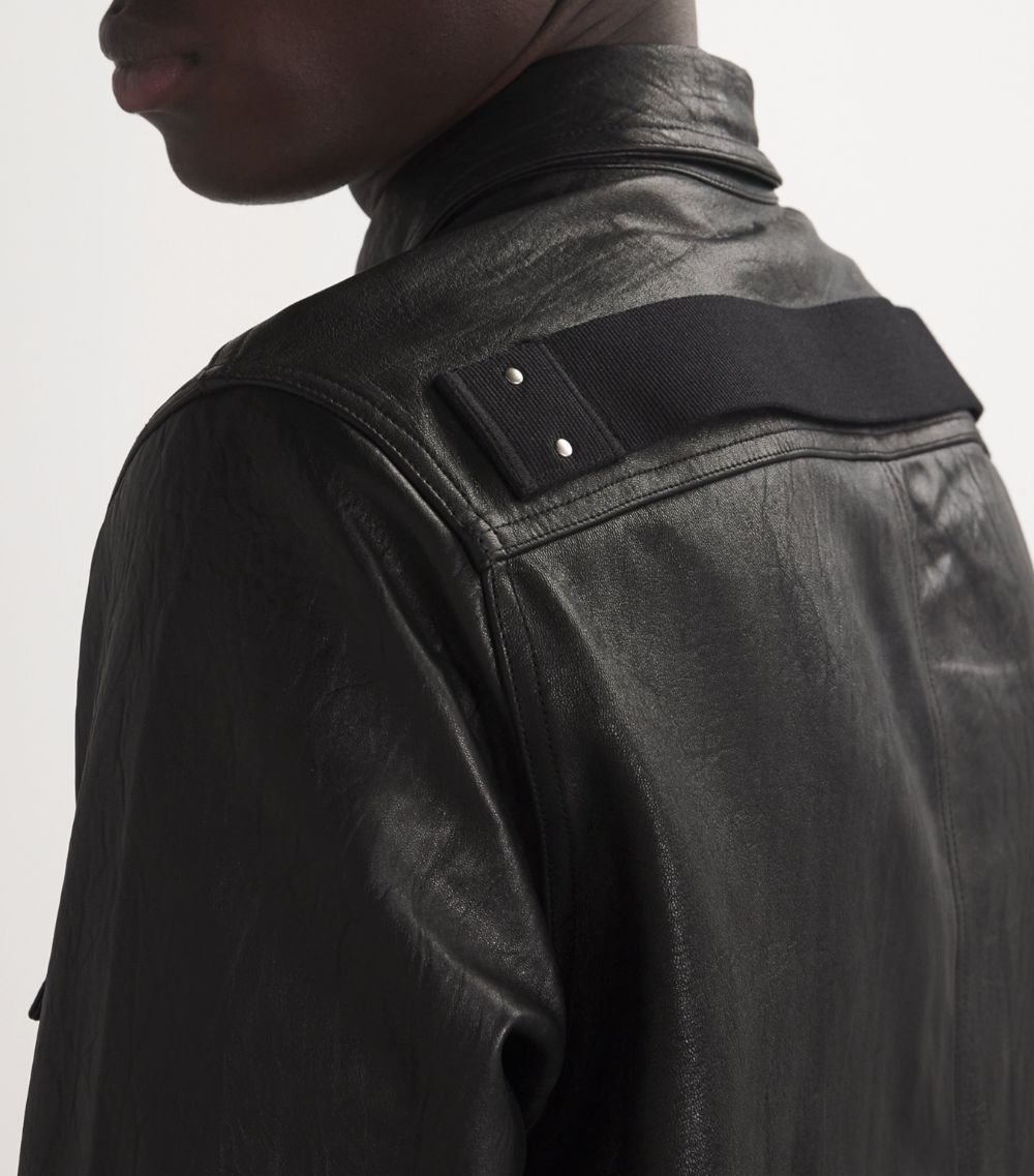 Rick Owens Rick Owens Leather Overshirt