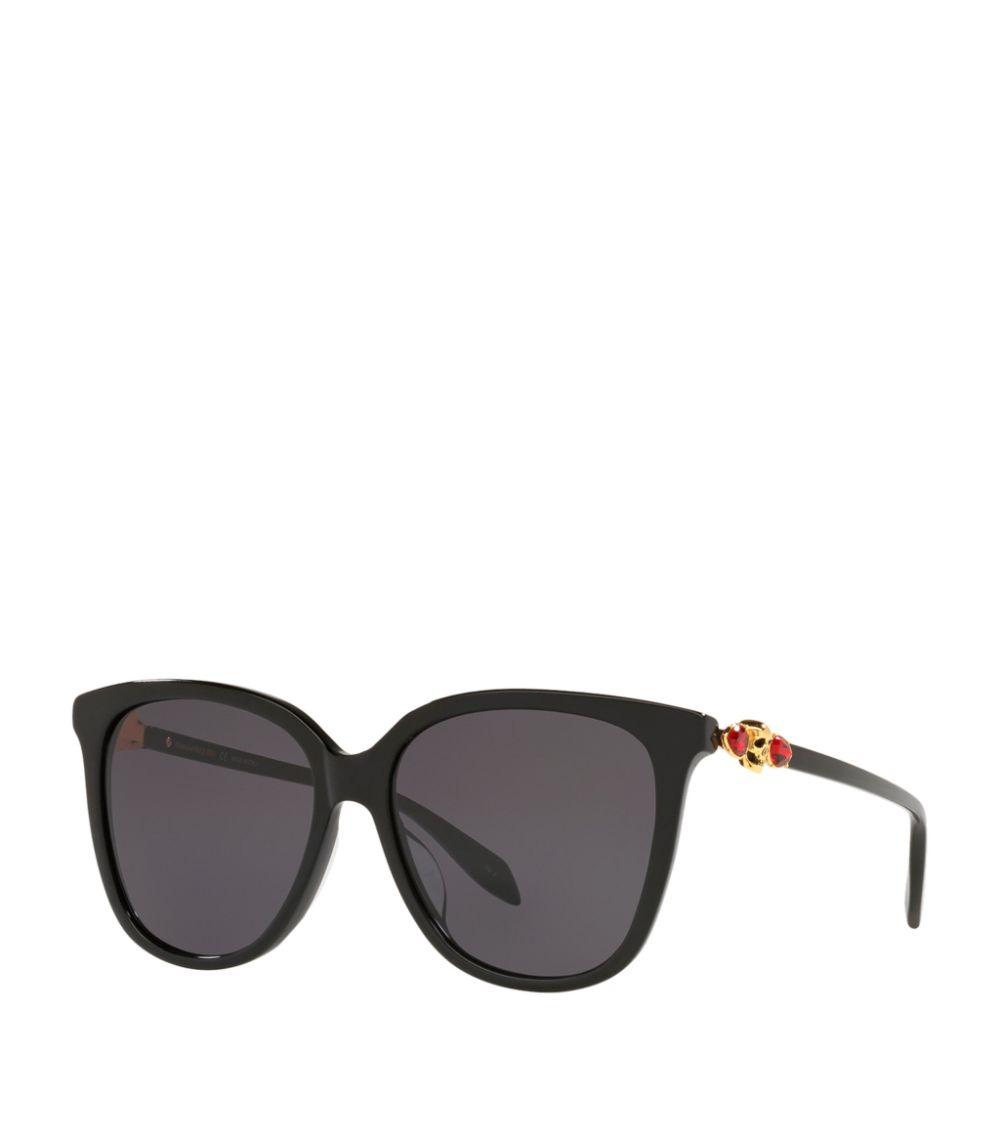 Alexander McQueen Alexander McQueen Skull Droplets Cat Eye Sunglasses