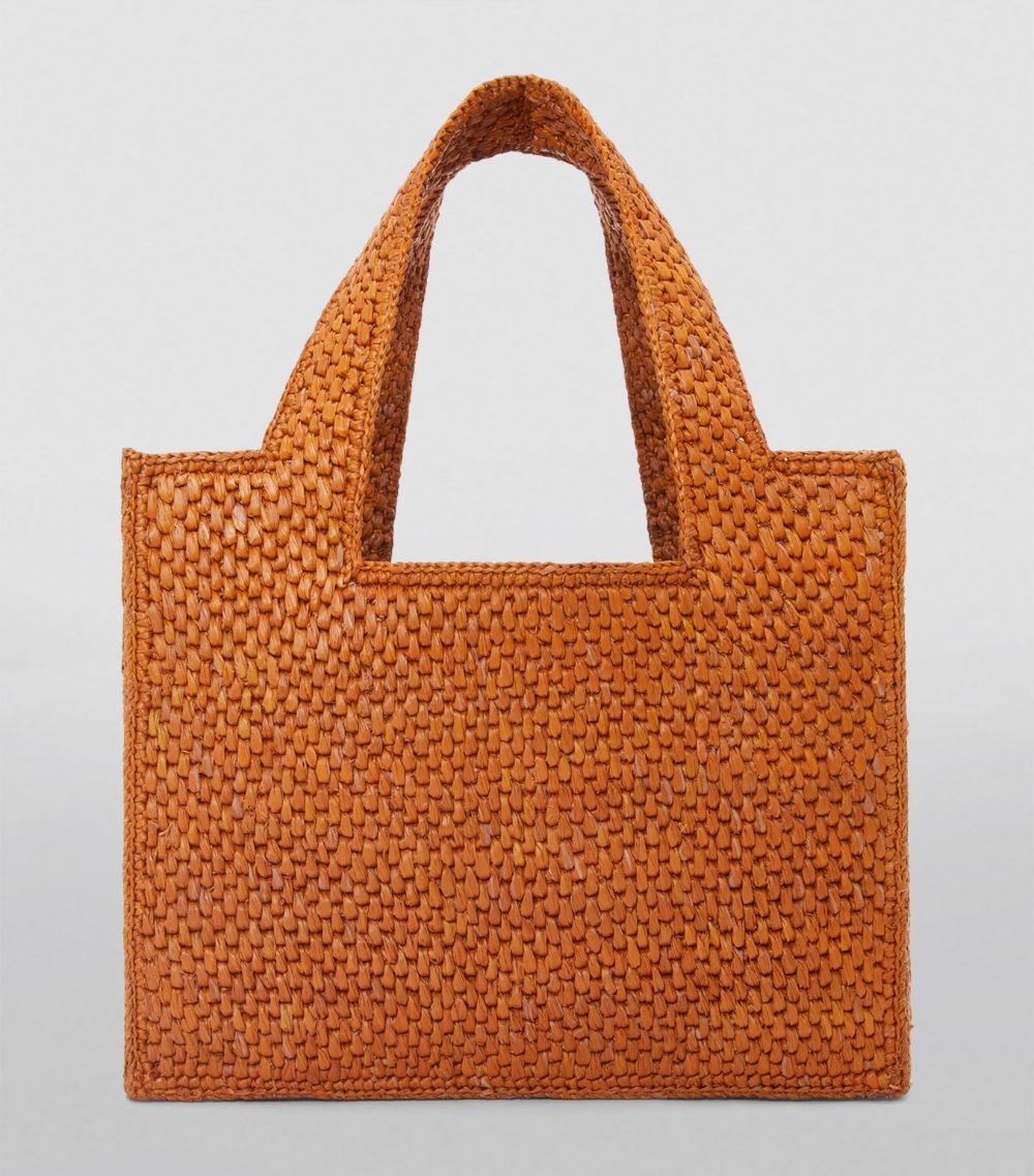 Loewe Loewe X Paula'S Ibiza Small Raffia Font Tote Bag