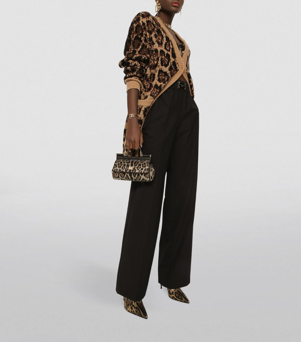 Dolce & Gabbana Dolce & Gabbana Cashmere-Wool Leopard Print Cardigan