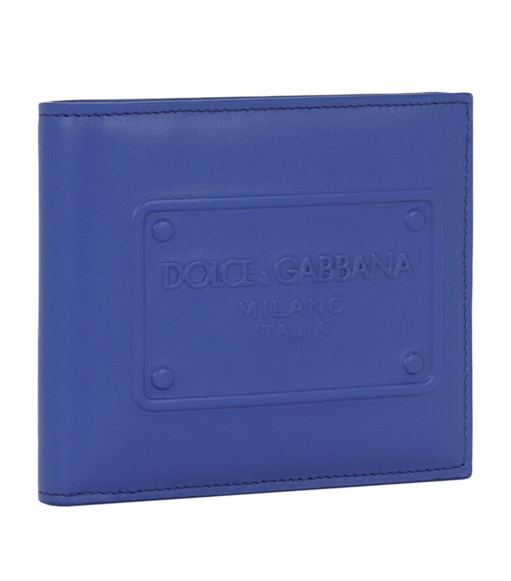 Dolce & Gabbana Dolce & Gabbana Leather Embossed Bifold Wallet