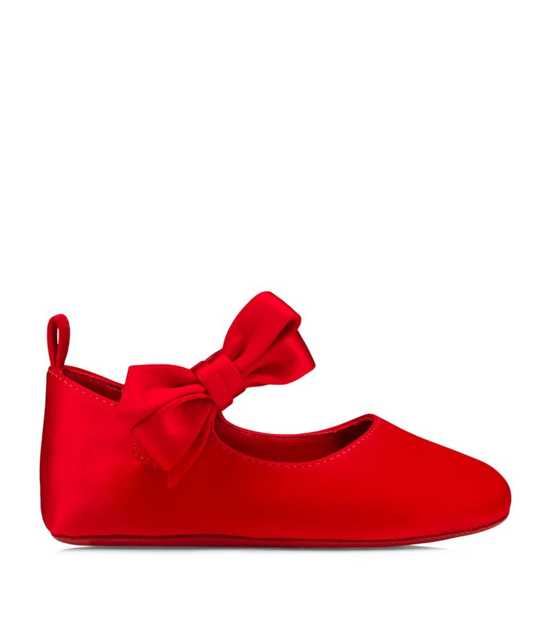 Christian Louboutin Kids Christian Louboutin Kids Lou Babe Satin Ballet Shoes