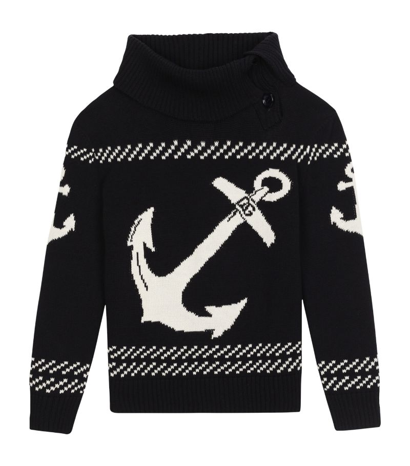 Dolce & Gabbana Dolce & Gabbana Kids Cotton Anchor Sweater (2-6 Years)