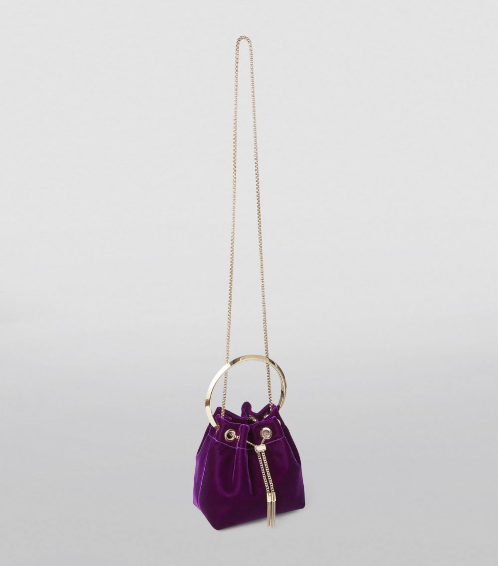 Jimmy Choo Jimmy Choo Bon Bon Velvet Bucket Bag