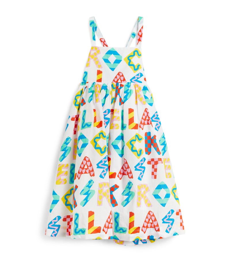 Stella McCartney Kids Stella Mccartney Kids Cotton Logo Print Dress (3-14+ Years)