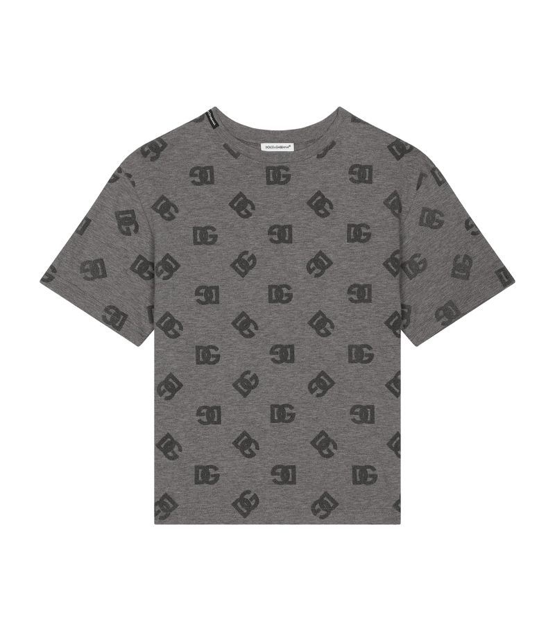 Dolce & Gabbana Dolce & Gabbana Kids Cotton Logo Print T-Shirt (8-12+ Years)