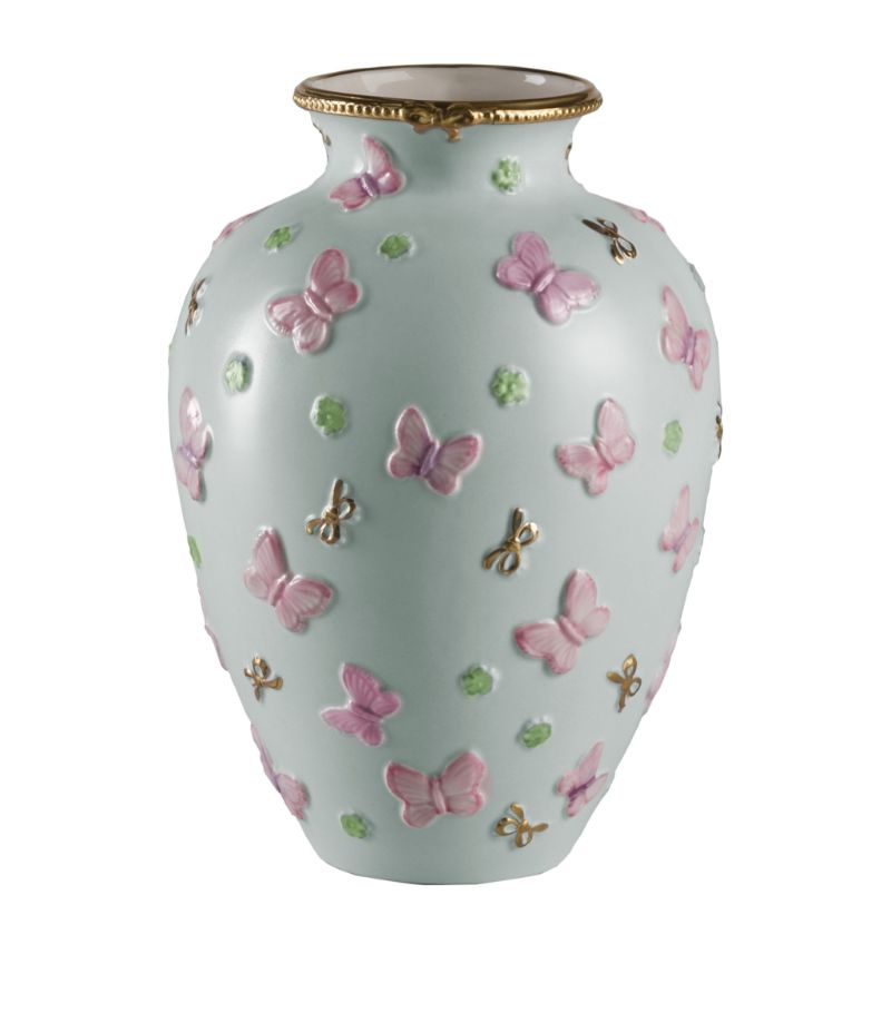 Villari VILLARI Porcelain Small Butterfly Vase (20cm)