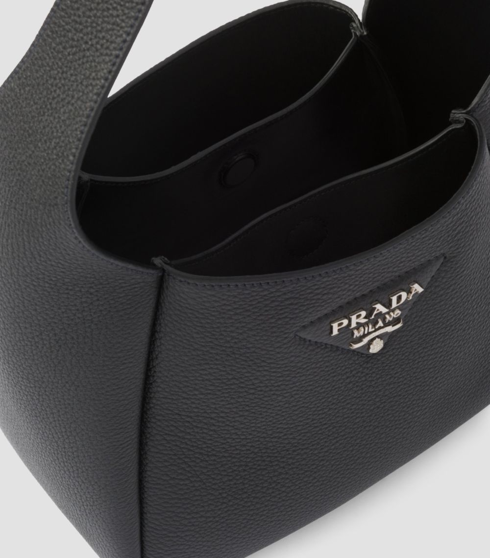 Prada Prada Small Leather Bucket Bag