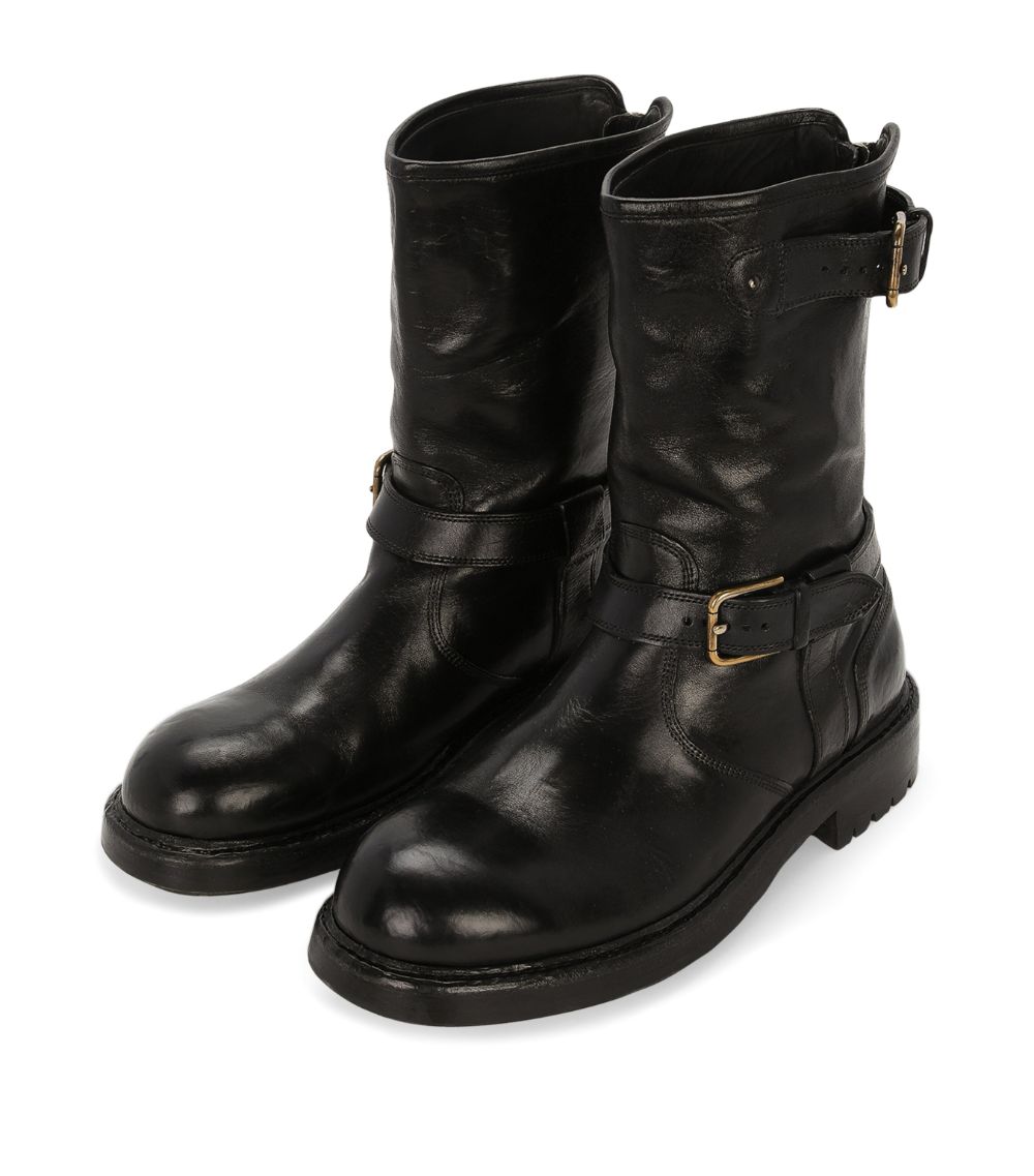 Dolce & Gabbana Dolce & Gabbana Leather Biker Boots