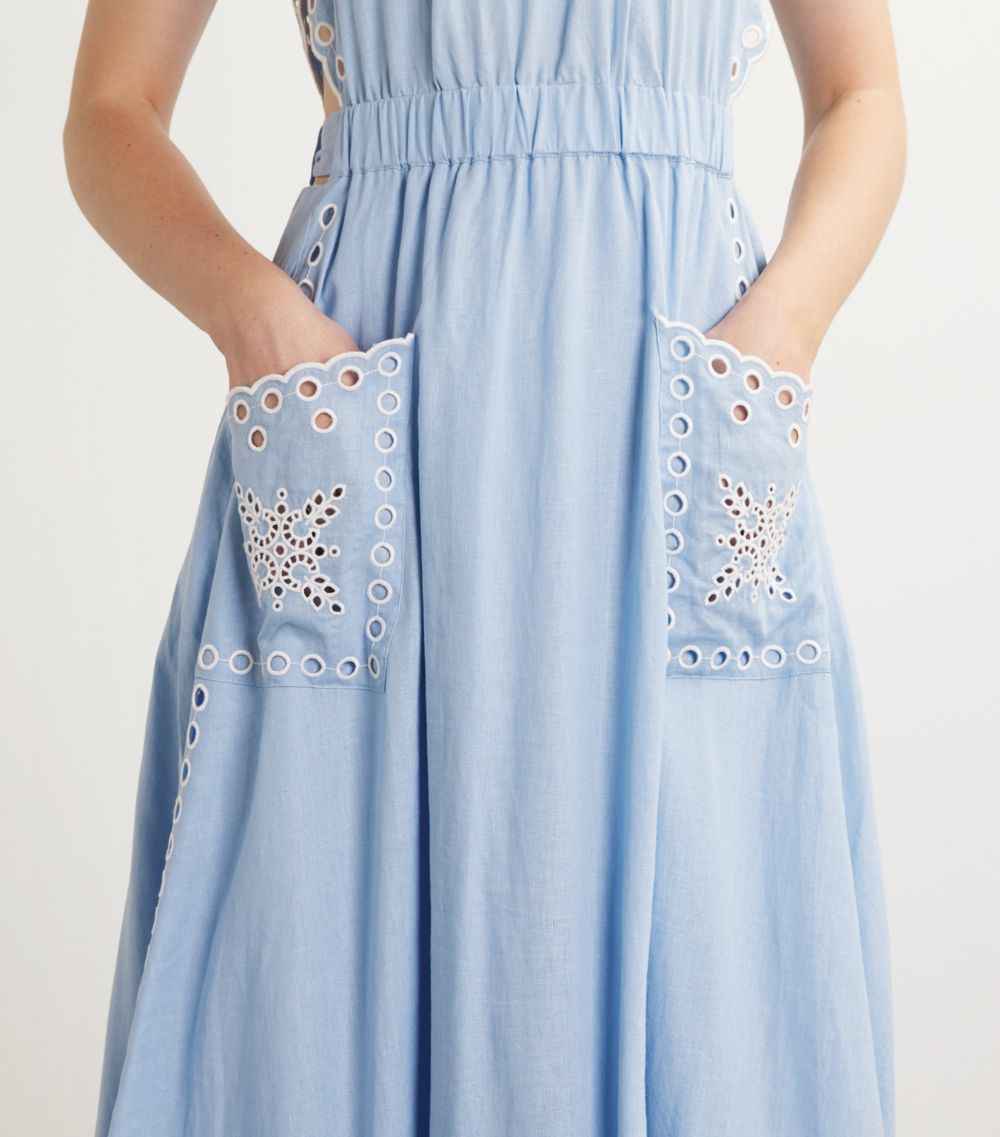  Sandro Embroidered Calypso Dress