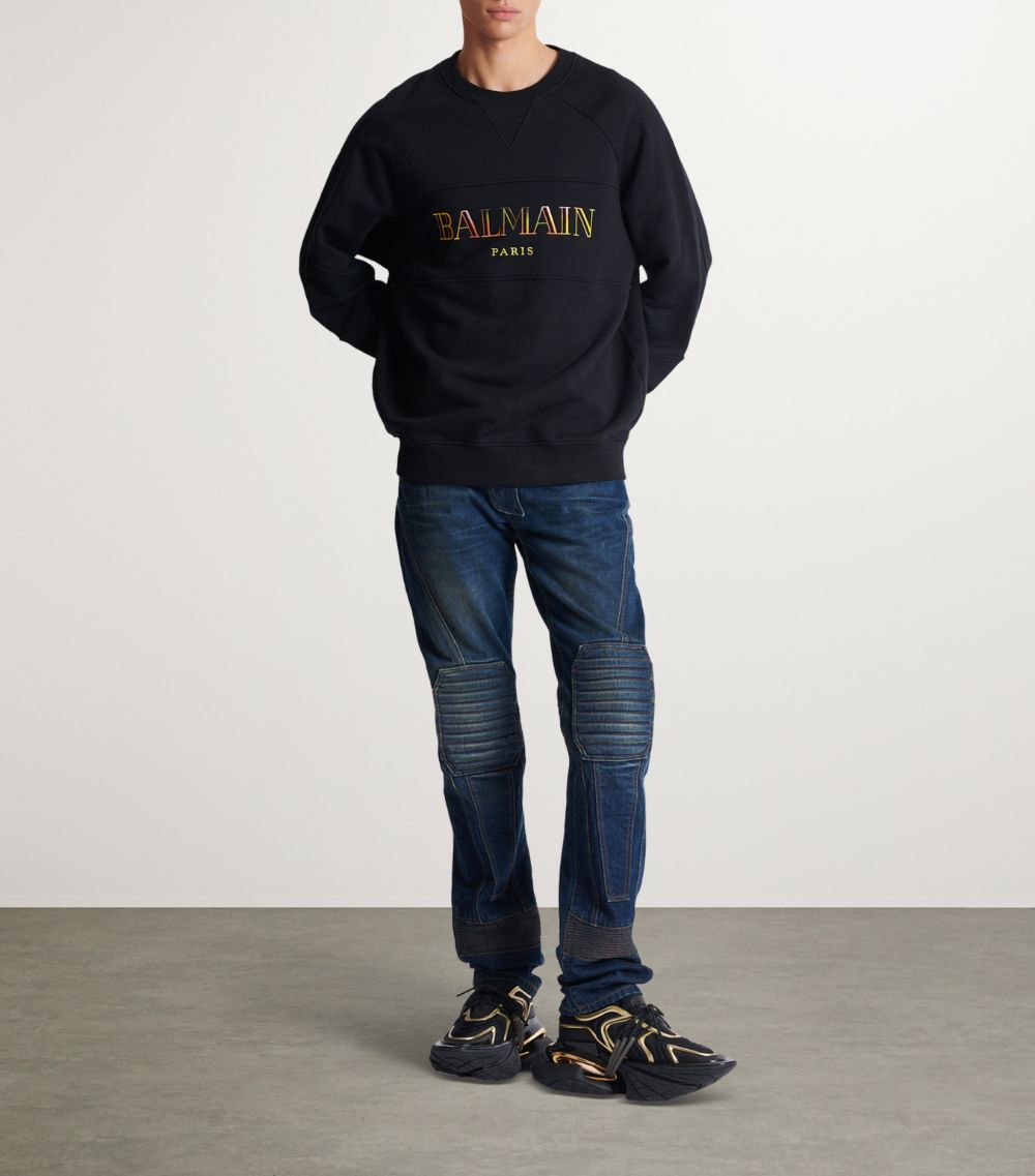 Balmain Balmain Cotton Vintage Logo Sweatshirt