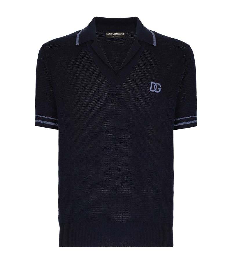 Dolce & Gabbana Dolce & Gabbana Cotton Logo Polo Shirt