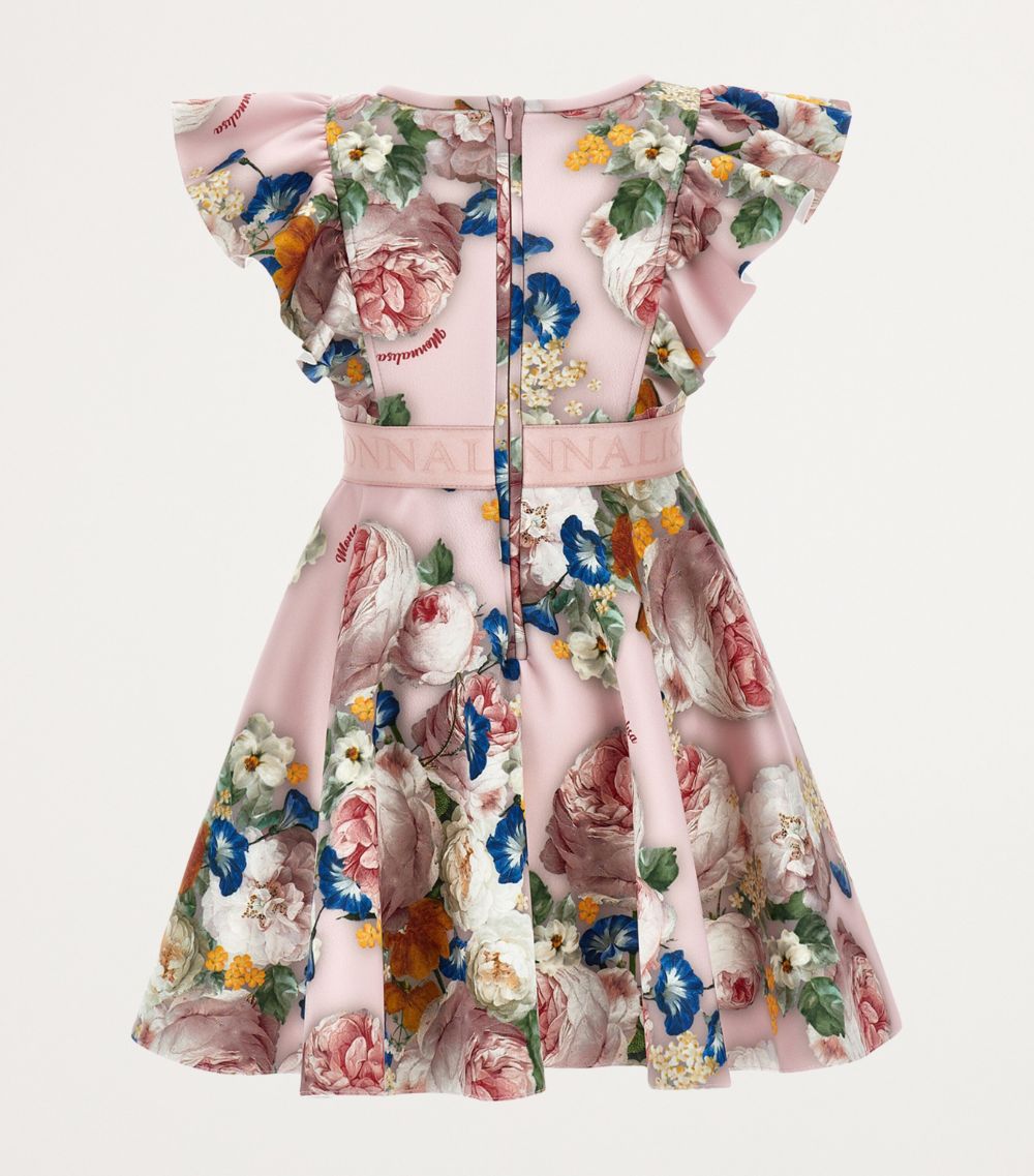 Monnalisa Monnalisa Neoprene Floral Print Dress (2-12 Years)