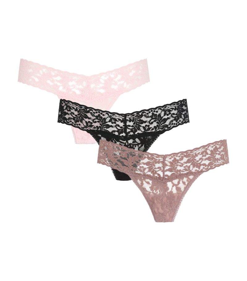 Hanky Panky Hanky Panky Lace Low-Rise Thong (Pack Of 3)