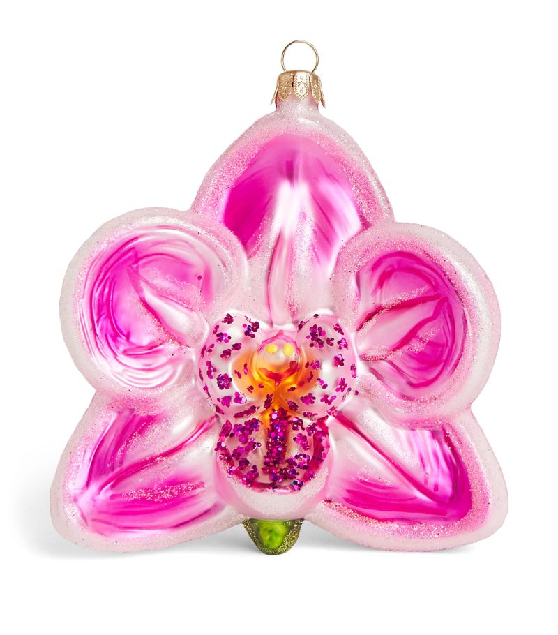 Harrods Harrods Glass Orchid Ornament