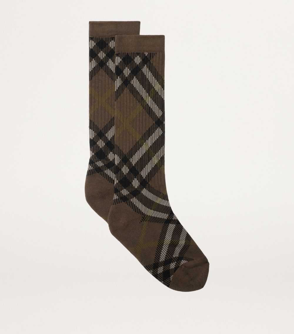 Burberry Burberry Cotton-Blend Check Socks