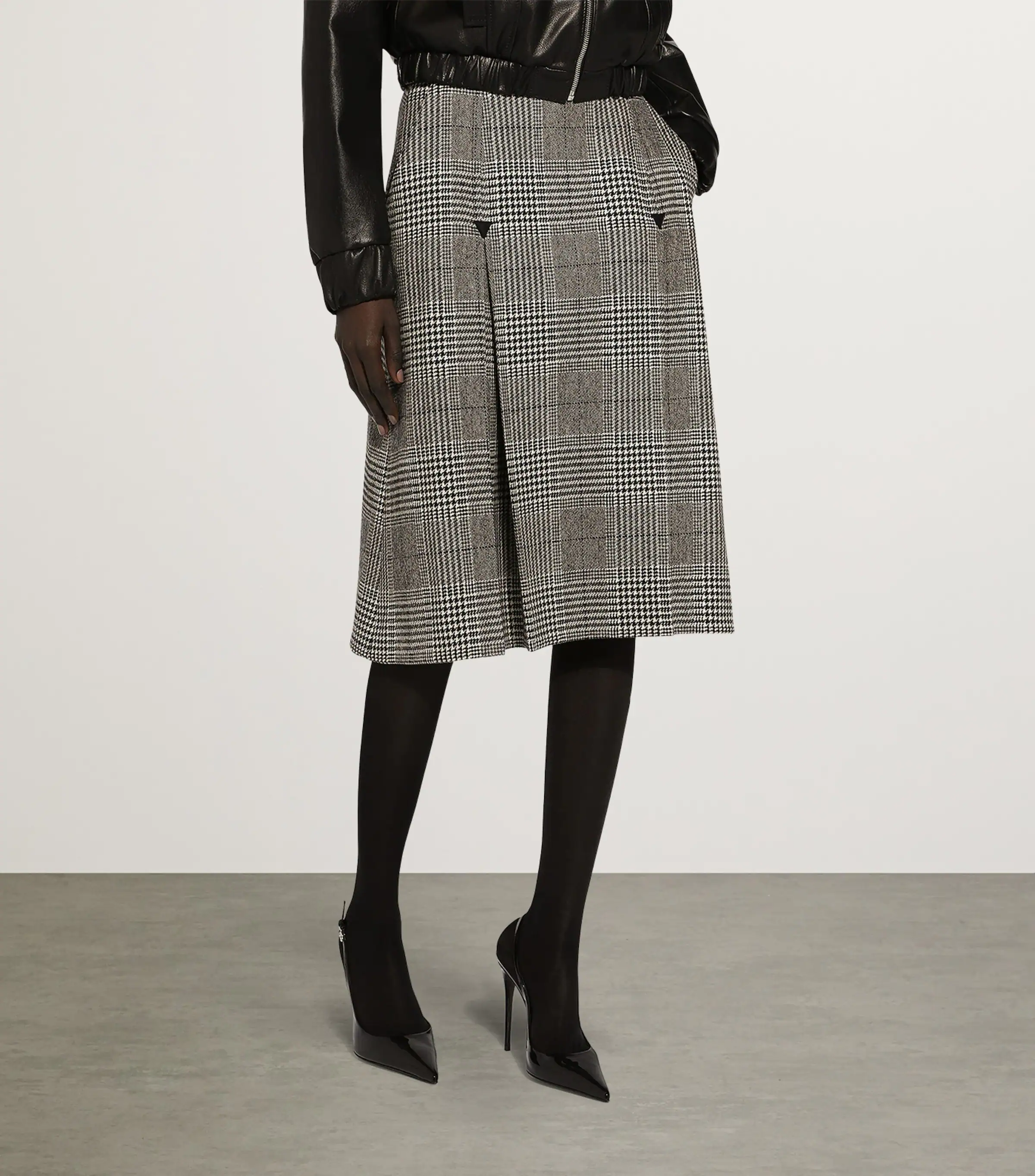 Dolce & Gabbana Dolce & Gabbana Wool-Blend Plaid Midi Skirt