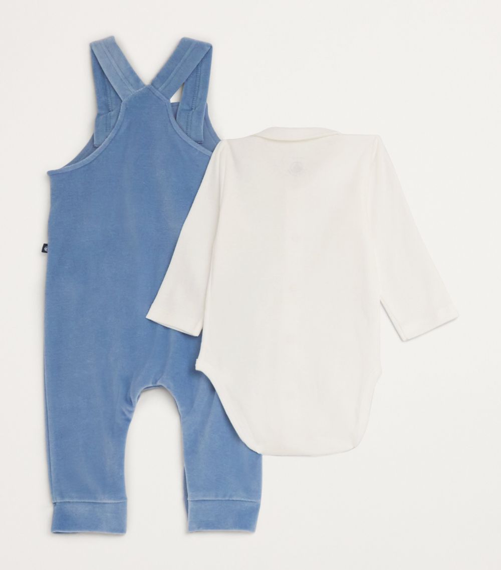  Petit Bateau Cotton Corduroy Dungarees (3-18 Months)