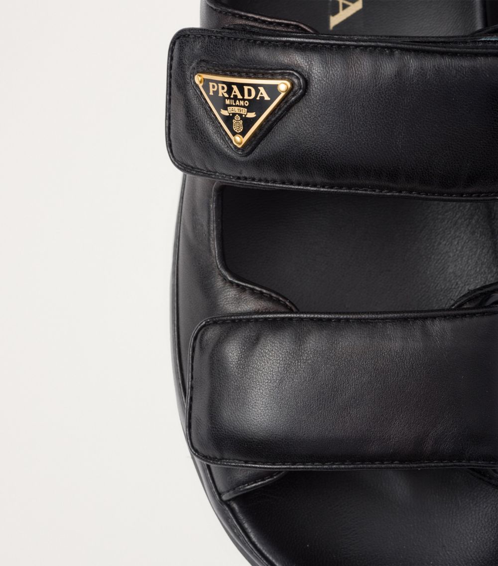 Prada Prada Leather Slingback Sandals