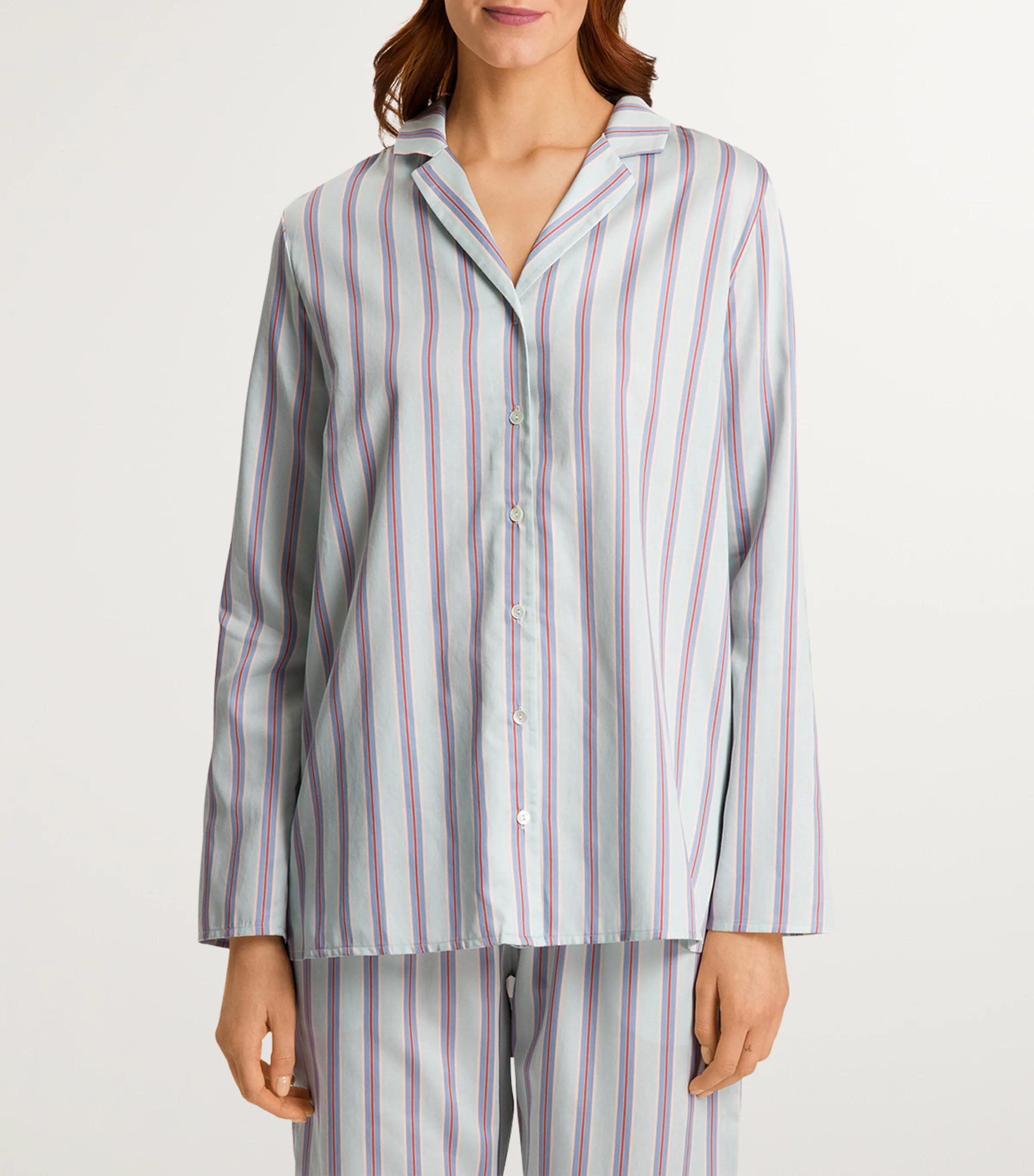 Hanro Hanro Cotton Striped Pyjama Shirt