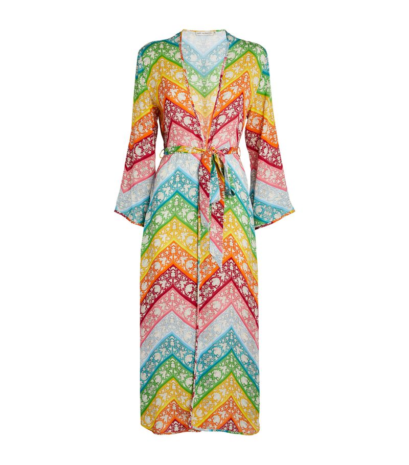 Mary Katrantzou Mary Katrantzou Rainbow Wrap-Around Kimono Maxi Dress