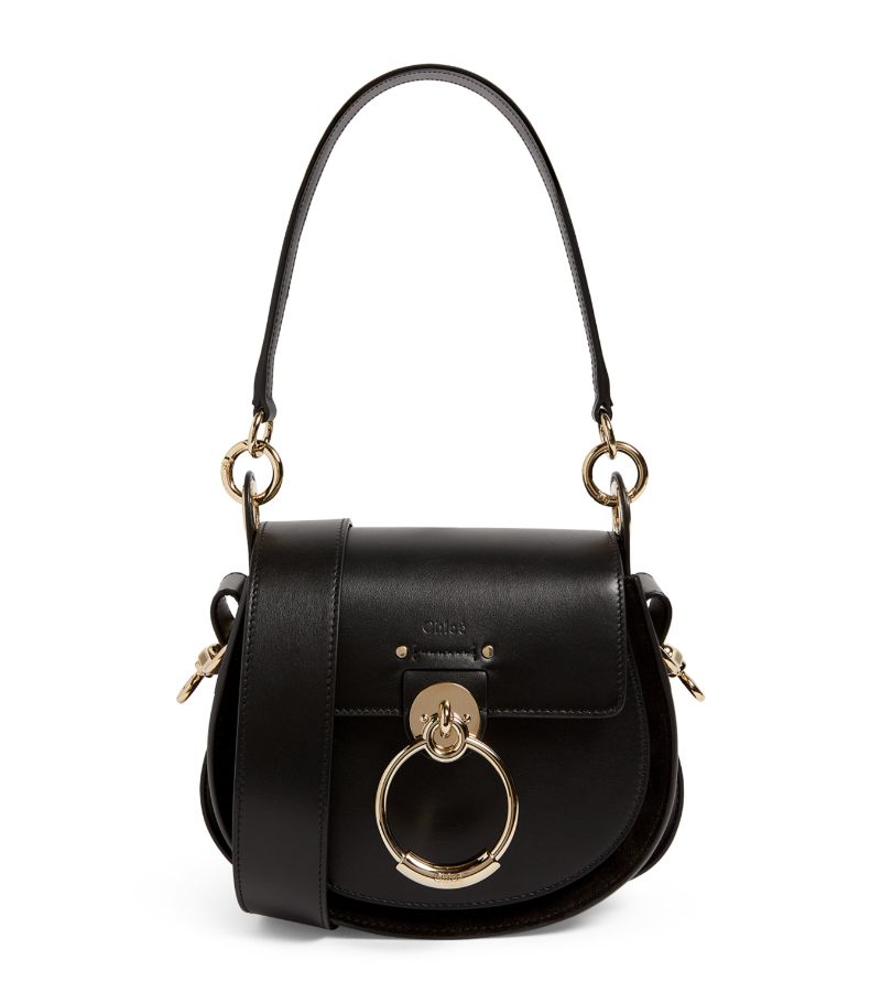 Chloé Chloé Small Leather Tess Saddle Bag