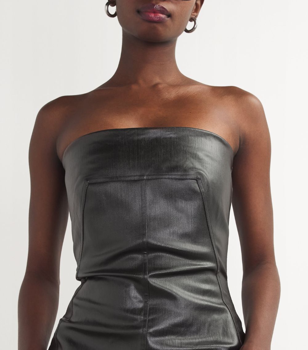 Rick Owens Rick Owens Coated Denim Porterville Bustier Gown