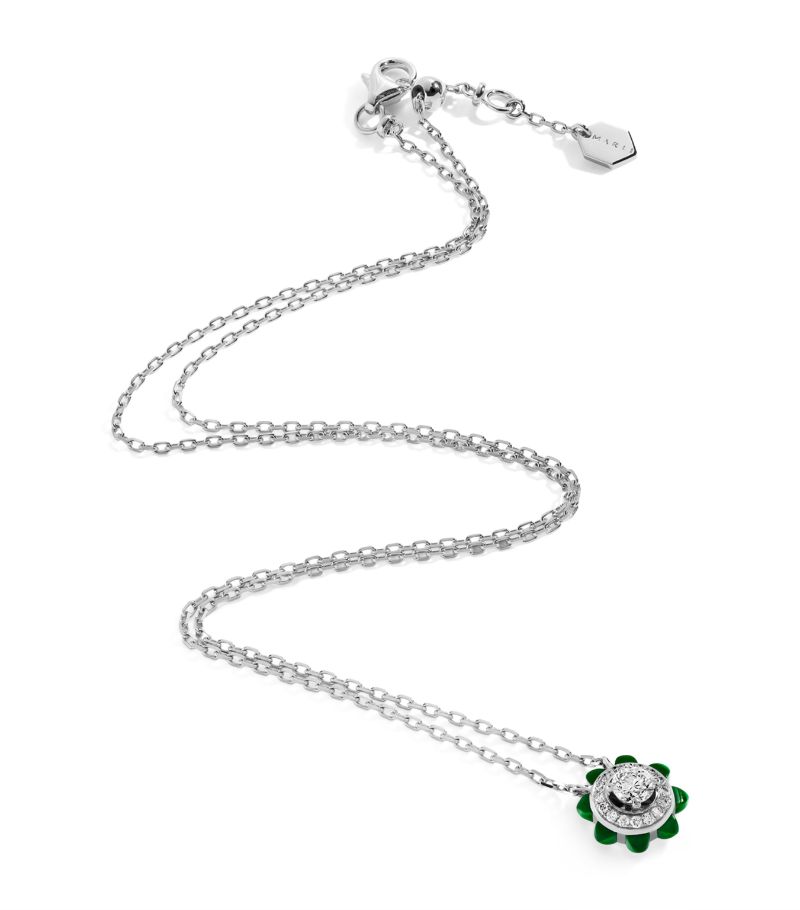  Marli New York White Gold And Diamond Tip-Top Necklace