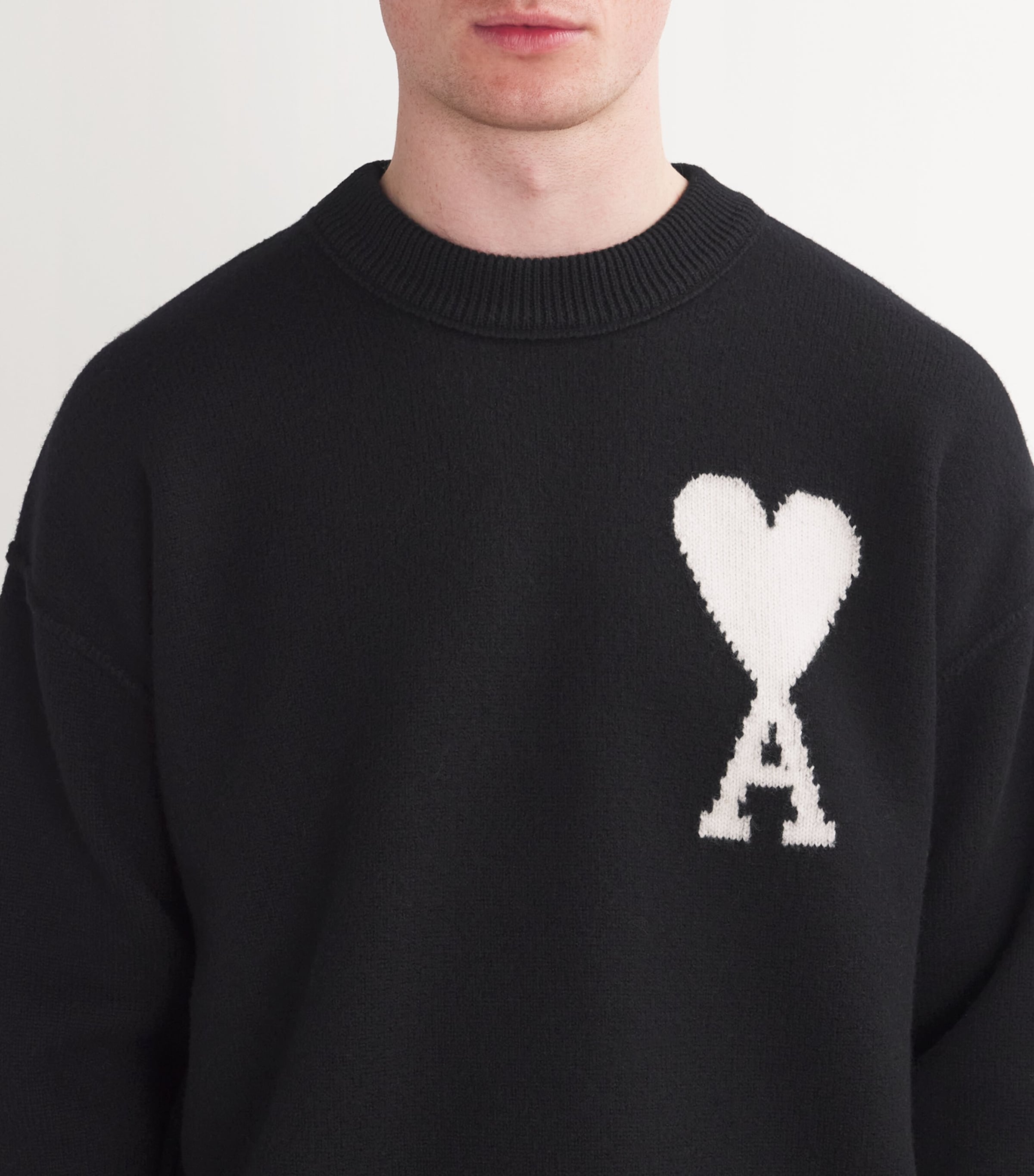 Ami Paris Ami Paris Virgin Wool Logo Sweater