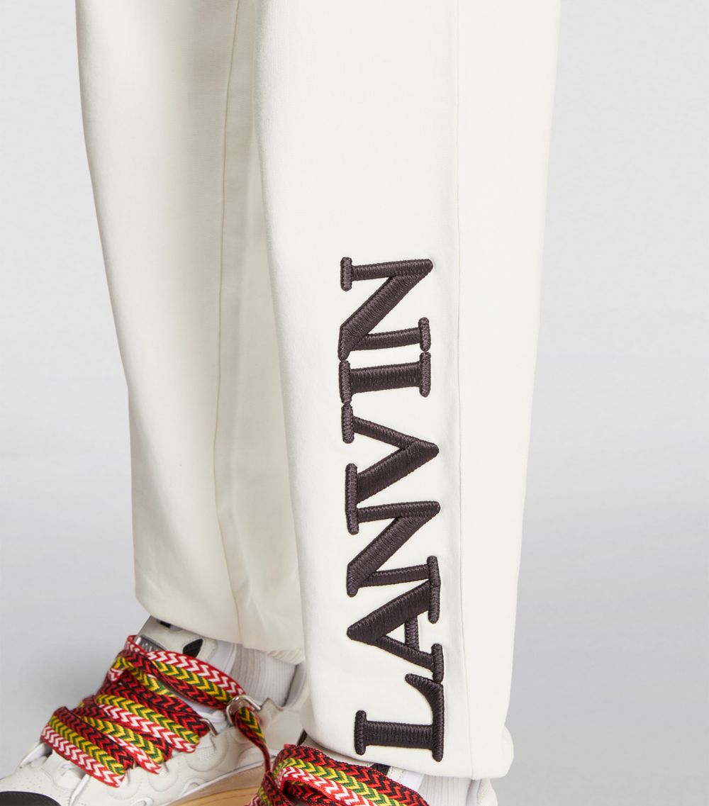 Lanvin Lanvin X Future Logo Embroidered Sweatpants