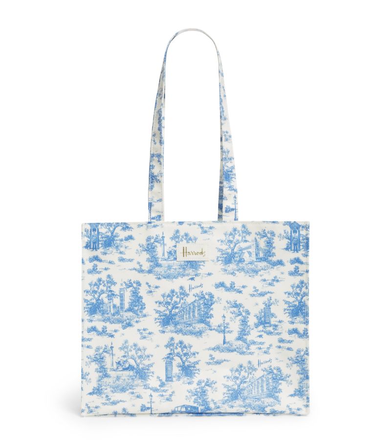 Harrods Harrods Toile Shoulder Tote Bag