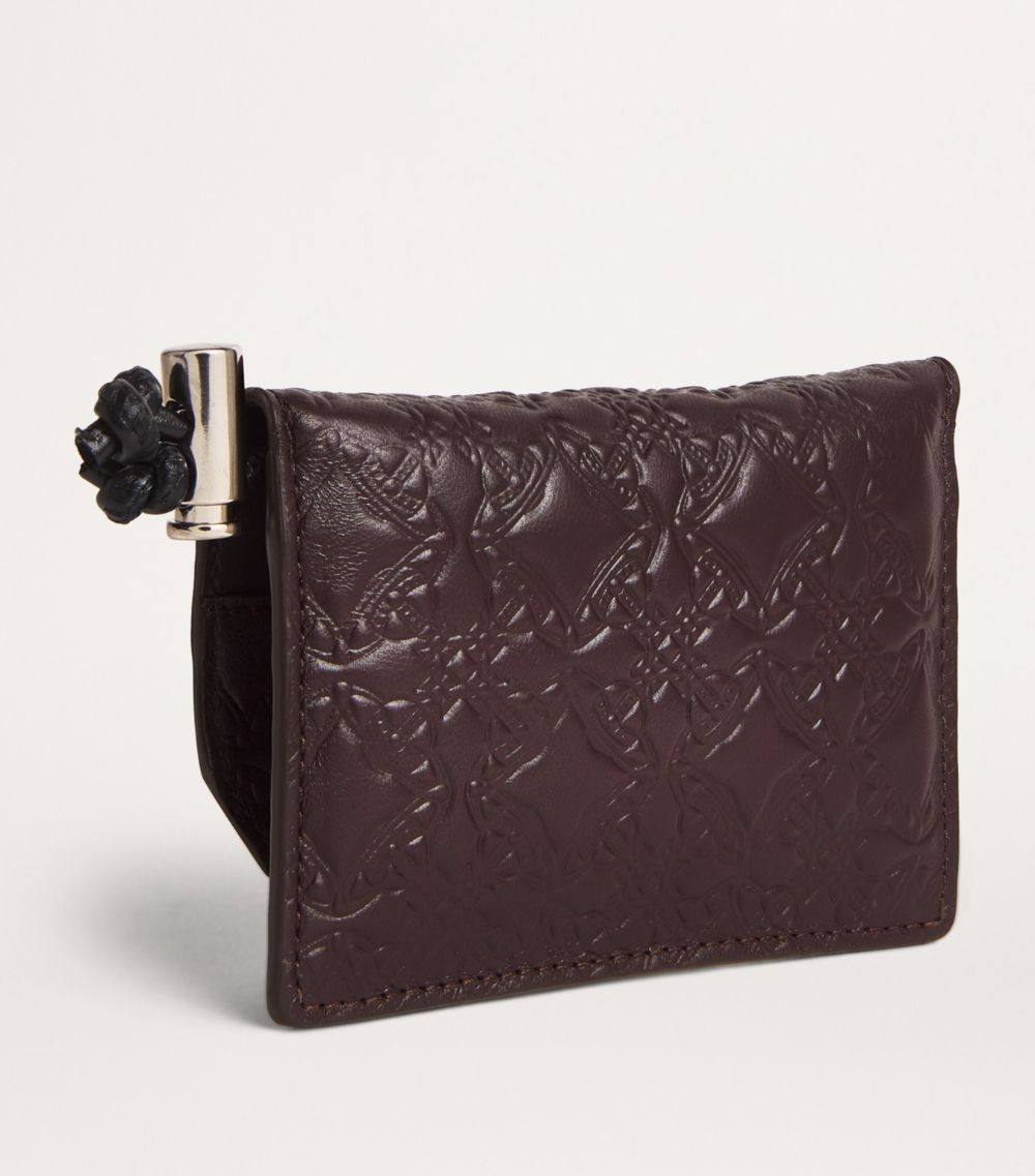 Vivienne Westwood Vivienne Westwood Leather Embossed Orb Card Holder