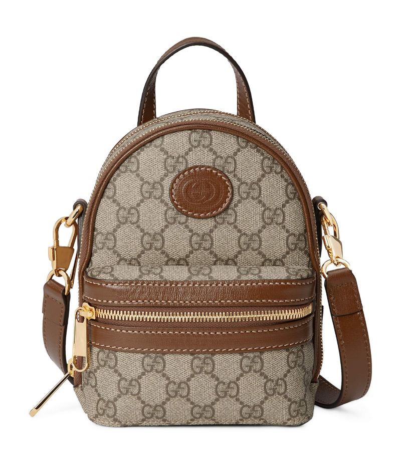 Gucci Gucci Mini Canvas Interlocking G Backpack