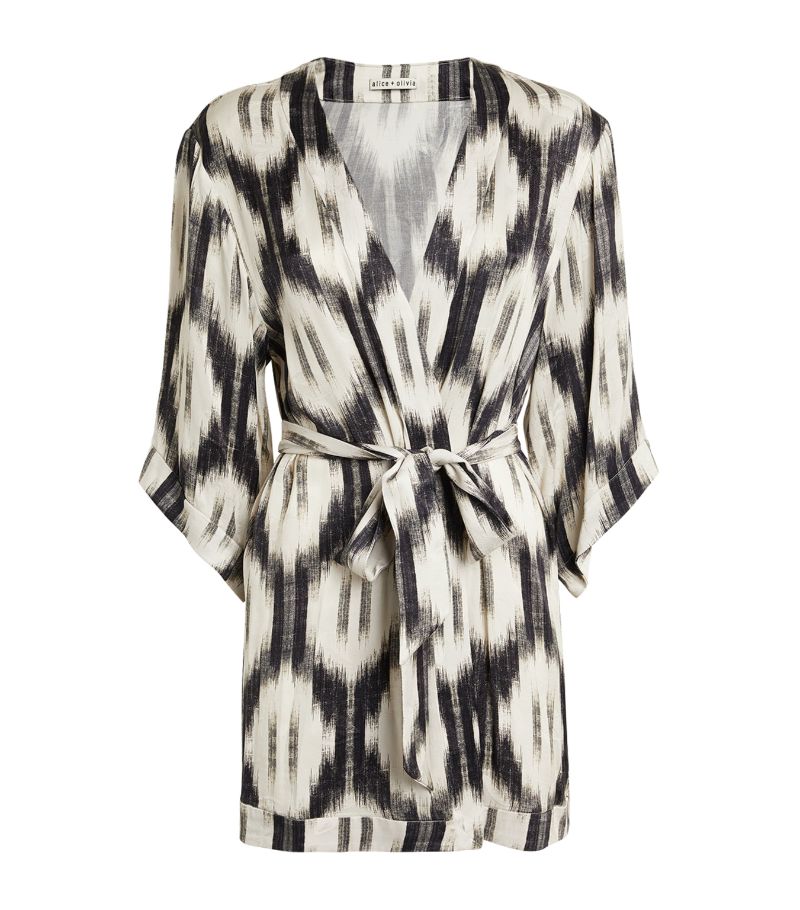 Alice + Olivia alice + olivia Wrap-Around Domino Mini Dress