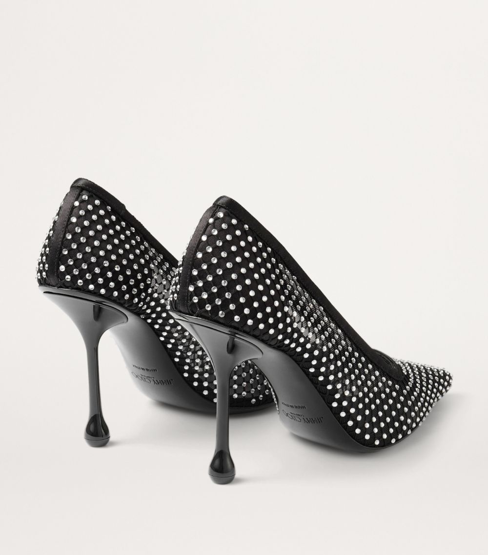 Jimmy Choo Jimmy Choo Ixia 95 Mesh Crystal-Embellished Pumps