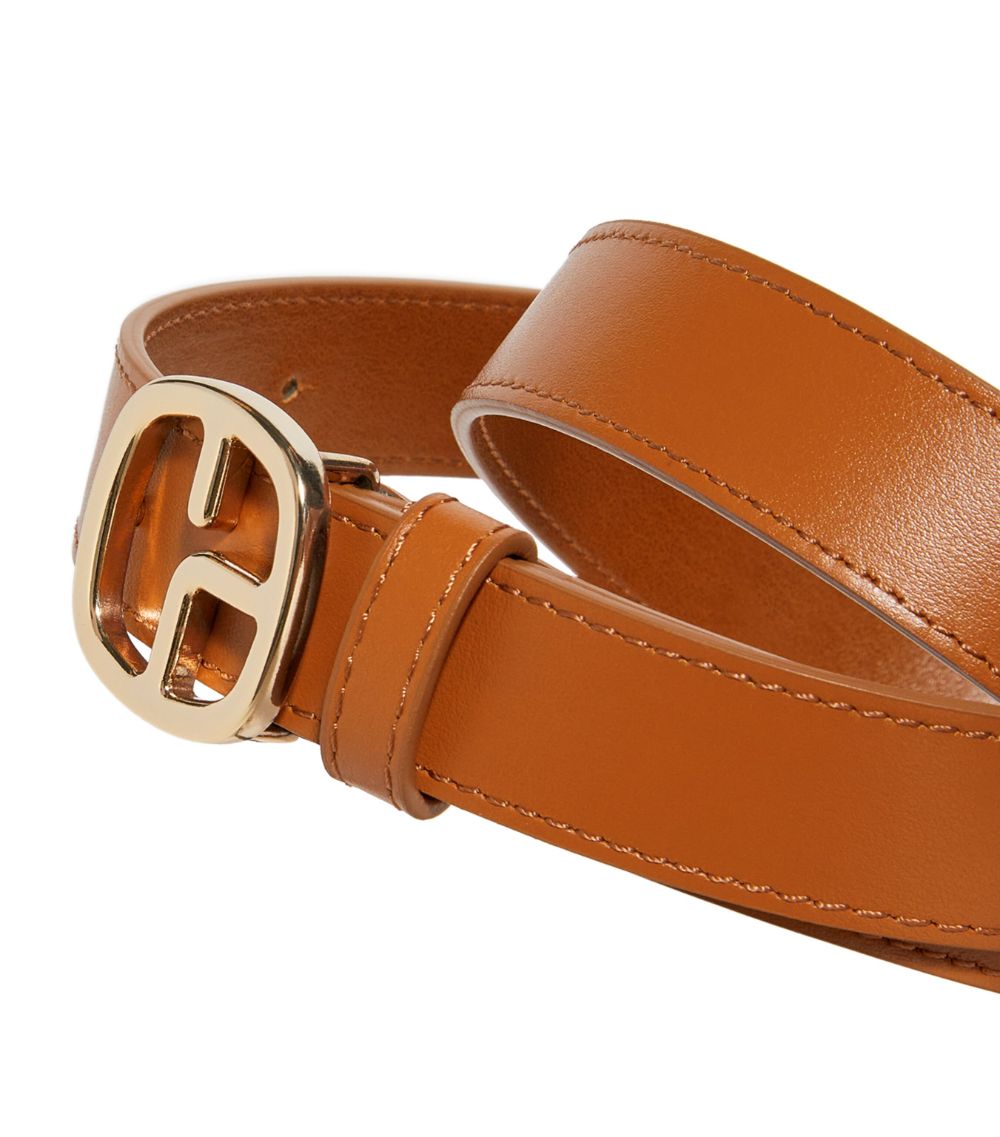  Claudie Pierlot Leather Logo Belt