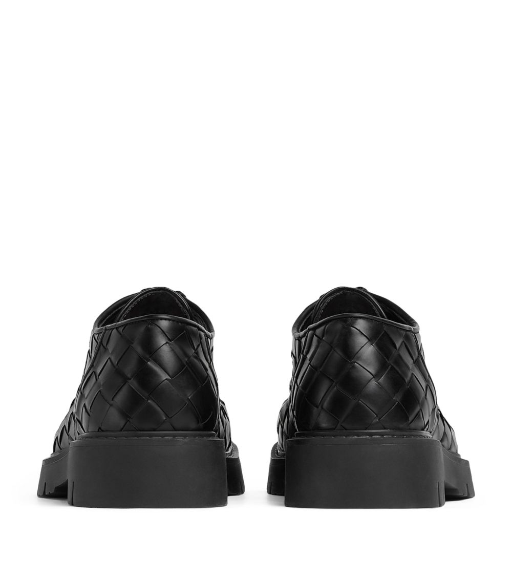 Bottega Veneta Bottega Veneta Leather Haddock Lace-Up Shoes