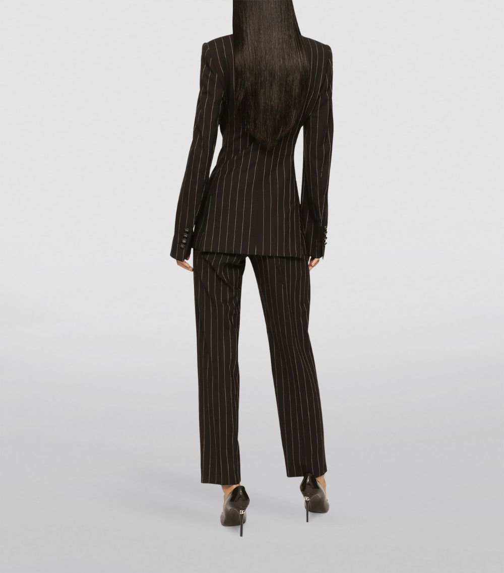 Dolce & Gabbana Dolce & Gabbana Wool Pinstripe Tailored Trousers