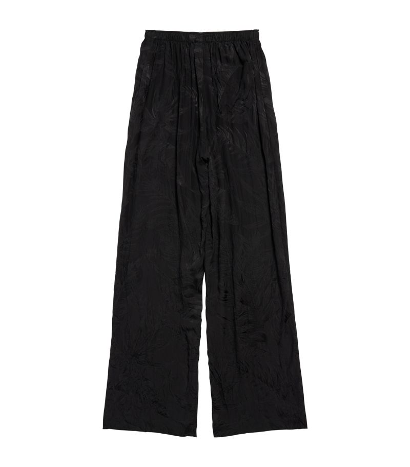 Balenciaga Balenciaga Silk Foliage Pattern Trousers