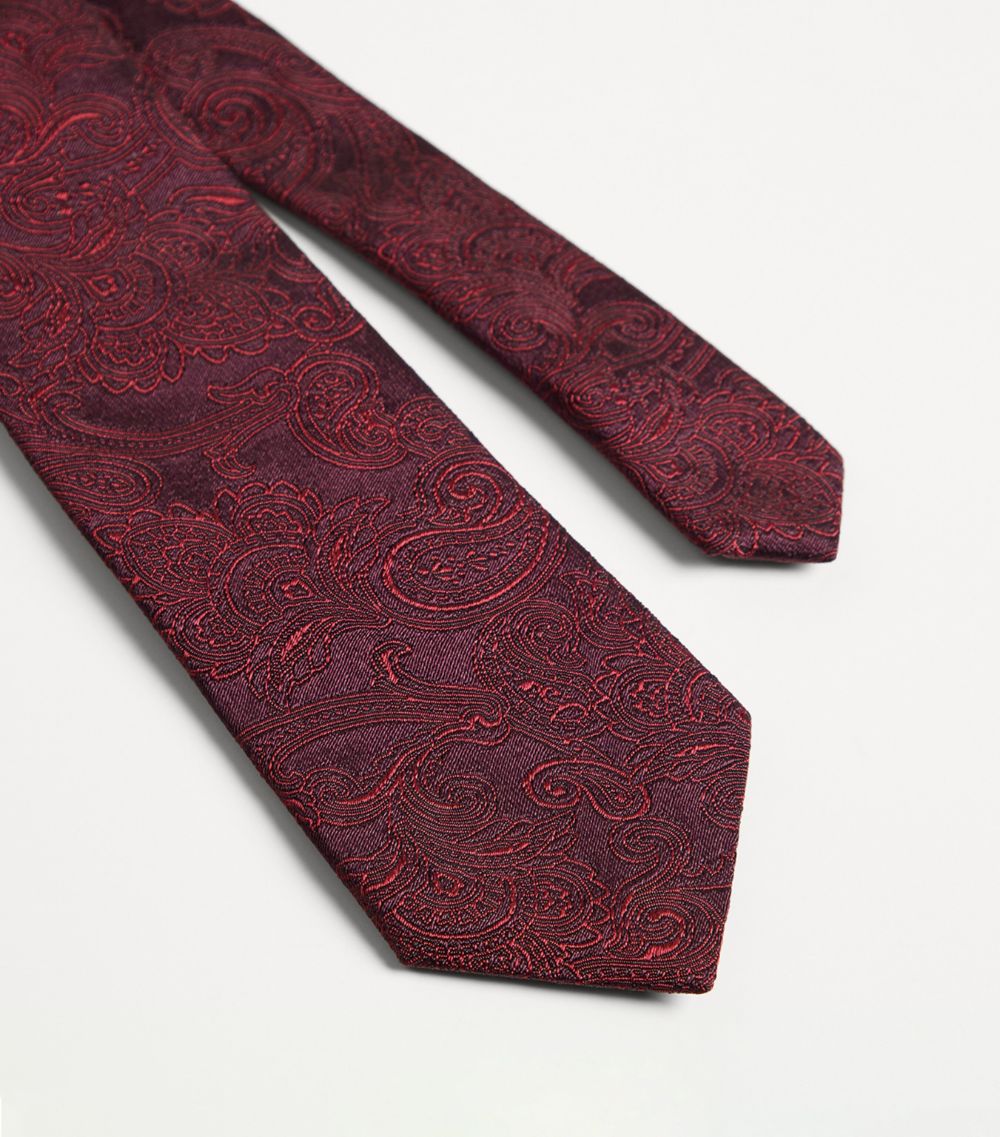 Brunello Cucinelli Kids Brunello Cucinelli Kids Silk Paisley Print Tie