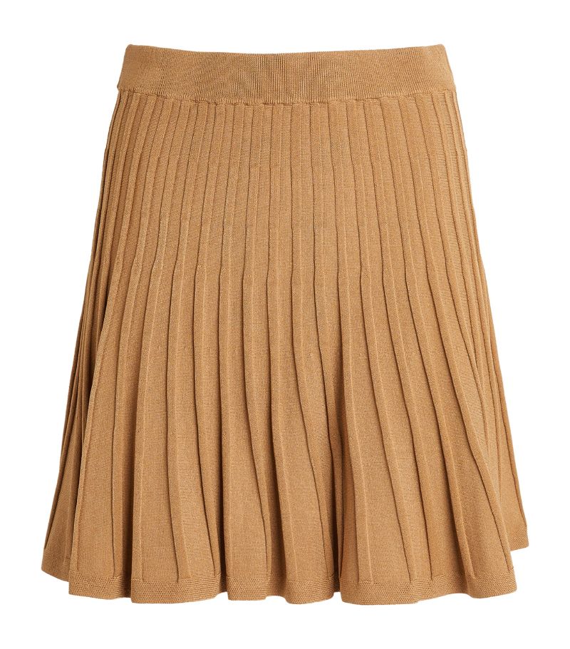 Yves Salomon Yves Salomon Pleated A-Line Mini Skirt