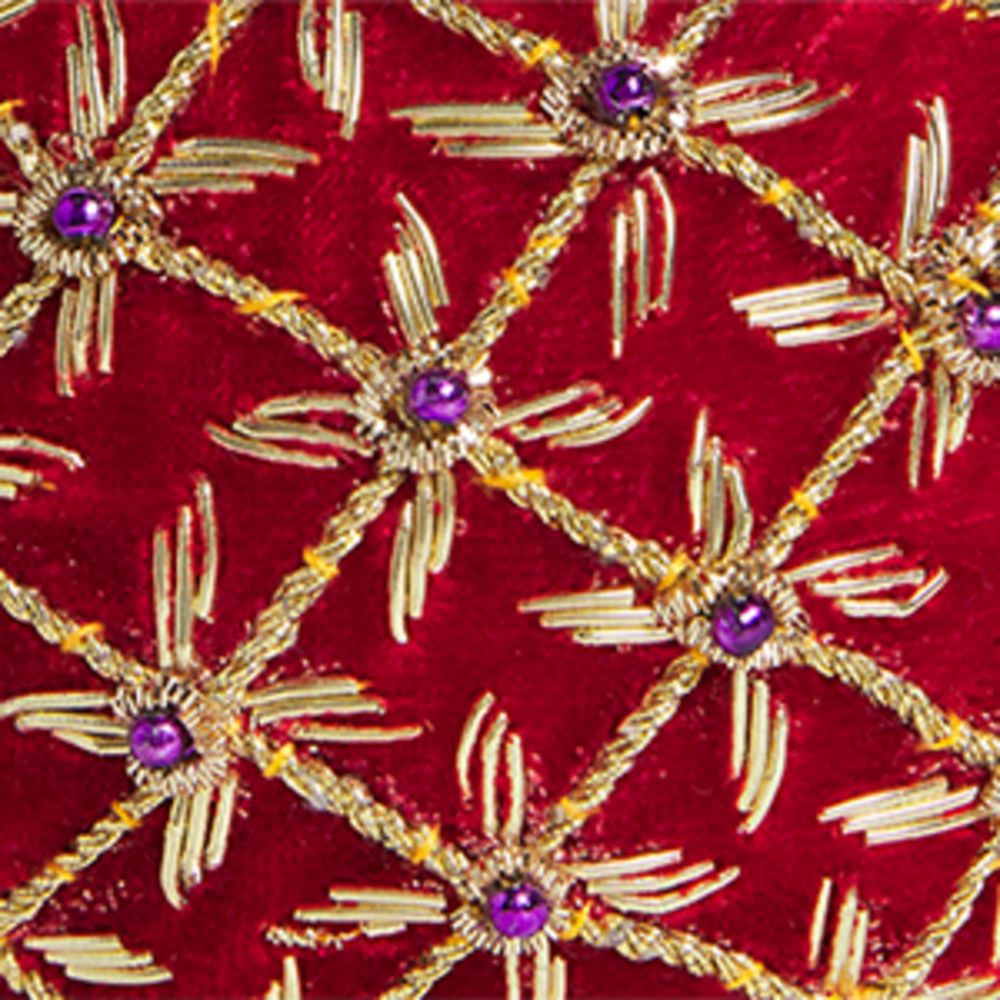  Sudha Pennathur Velvet Embellished Bauble