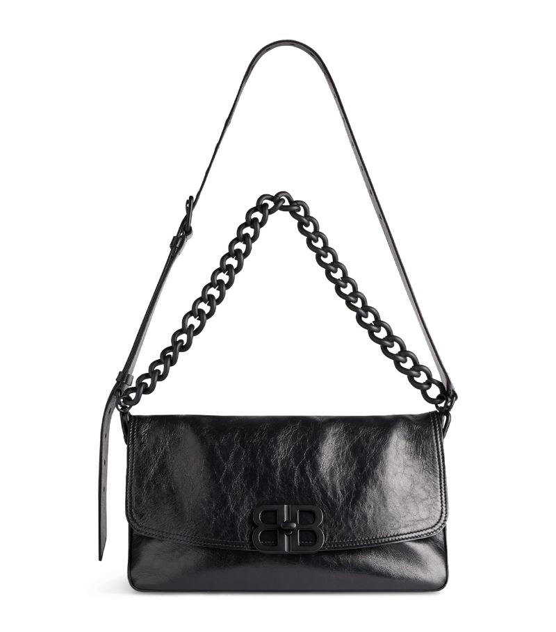 Balenciaga Balenciaga Medium Leather Soft Flap Shoulder Bag