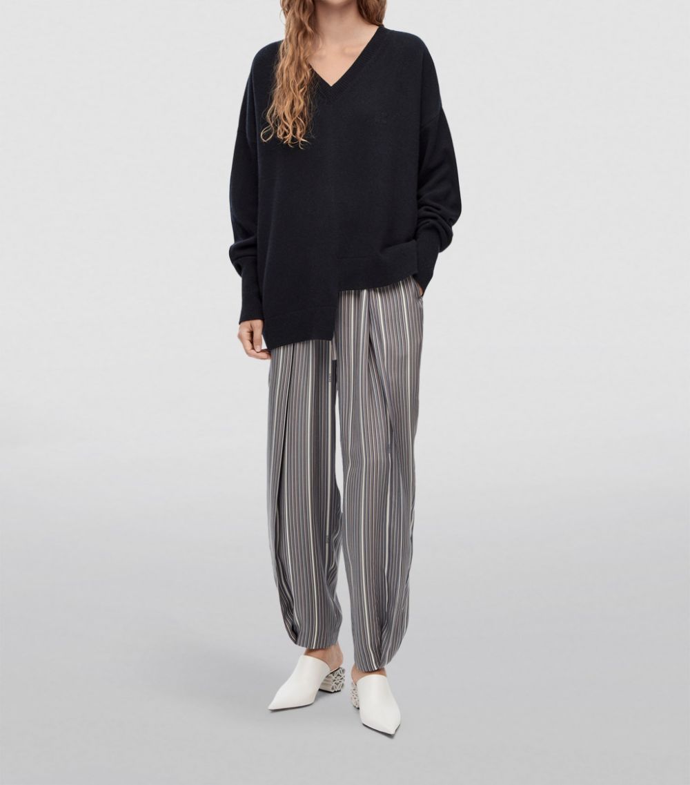 Loewe Loewe Cashmere Anagram Asymmetric Sweater