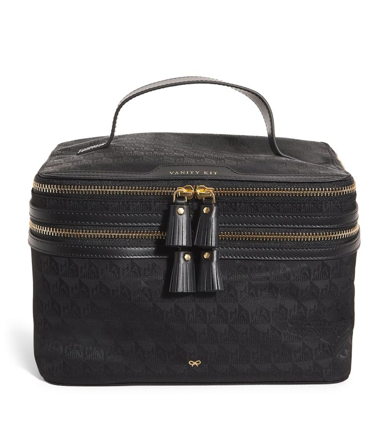 Anya Hindmarch Anya Hindmarch Jacquard Vanity Kit Travel Bag