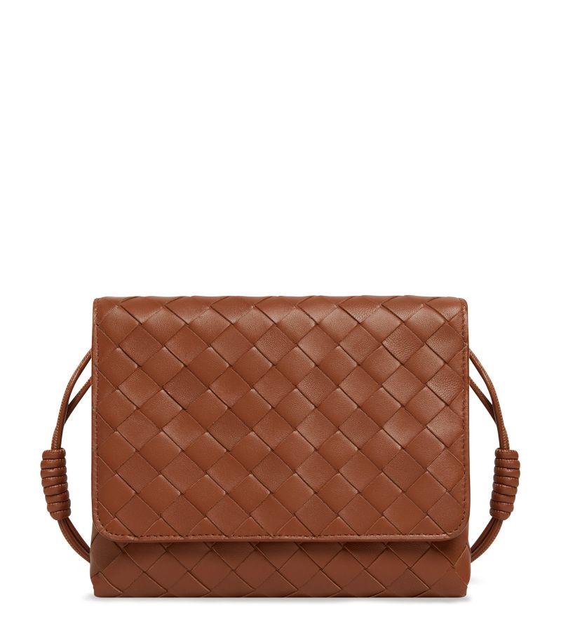 Bottega Veneta Bottega Veneta Mini Leather Intrecciato Cross-Body Bag