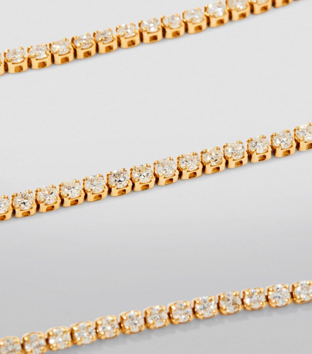 Shay Shay Yellow Gold And Diamond Single Thread Necklace