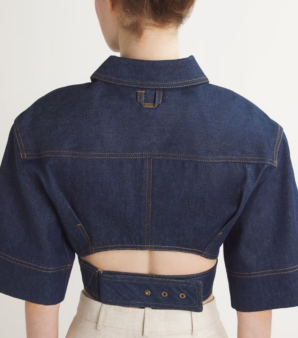 Jacquemus Jacquemus Demin Wrap-Around Shirt