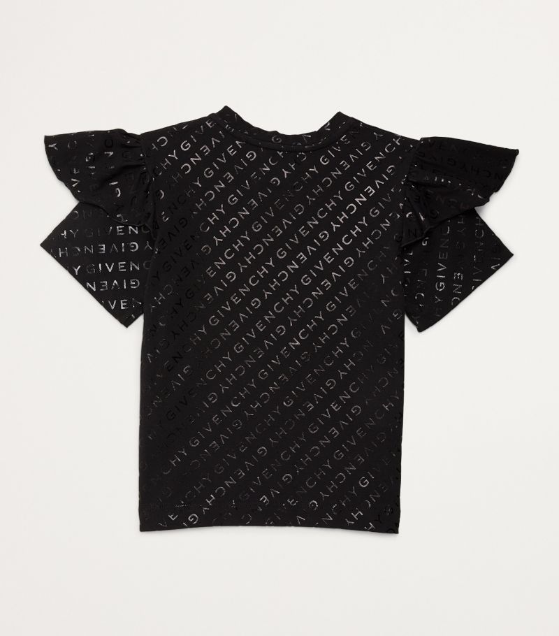 Givenchy Givenchy Kids Logo Ruffle-Sleeve T-Shirt (4-12+ Years)