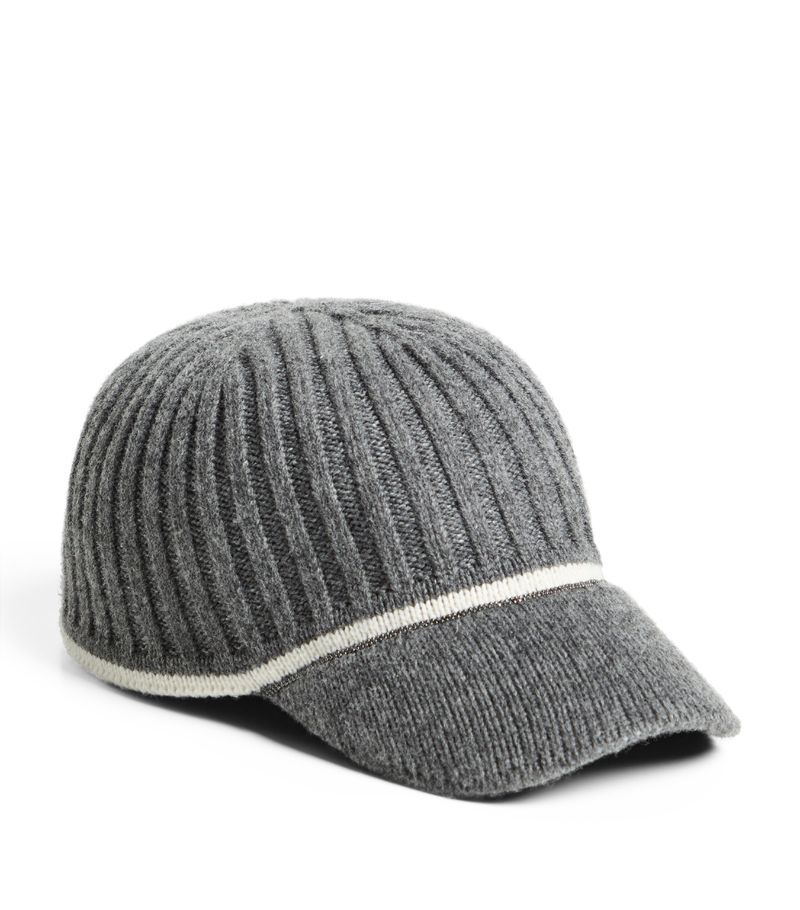 Brunello Cucinelli Kids Brunello Cucinelli Kids Virgin Wool-Blend Baseball Cap